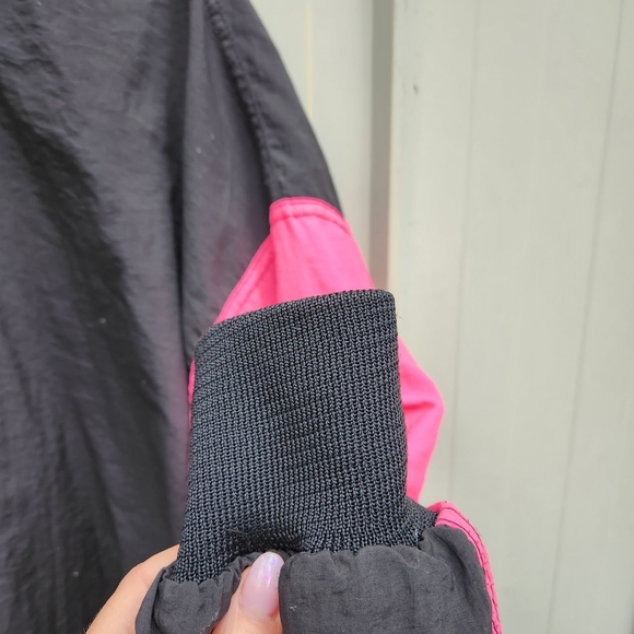 Grail Vintage 90s Neon Duracell Quarter Zip Pullover Windbreaker Men's XL Black - Picture 12 of 16